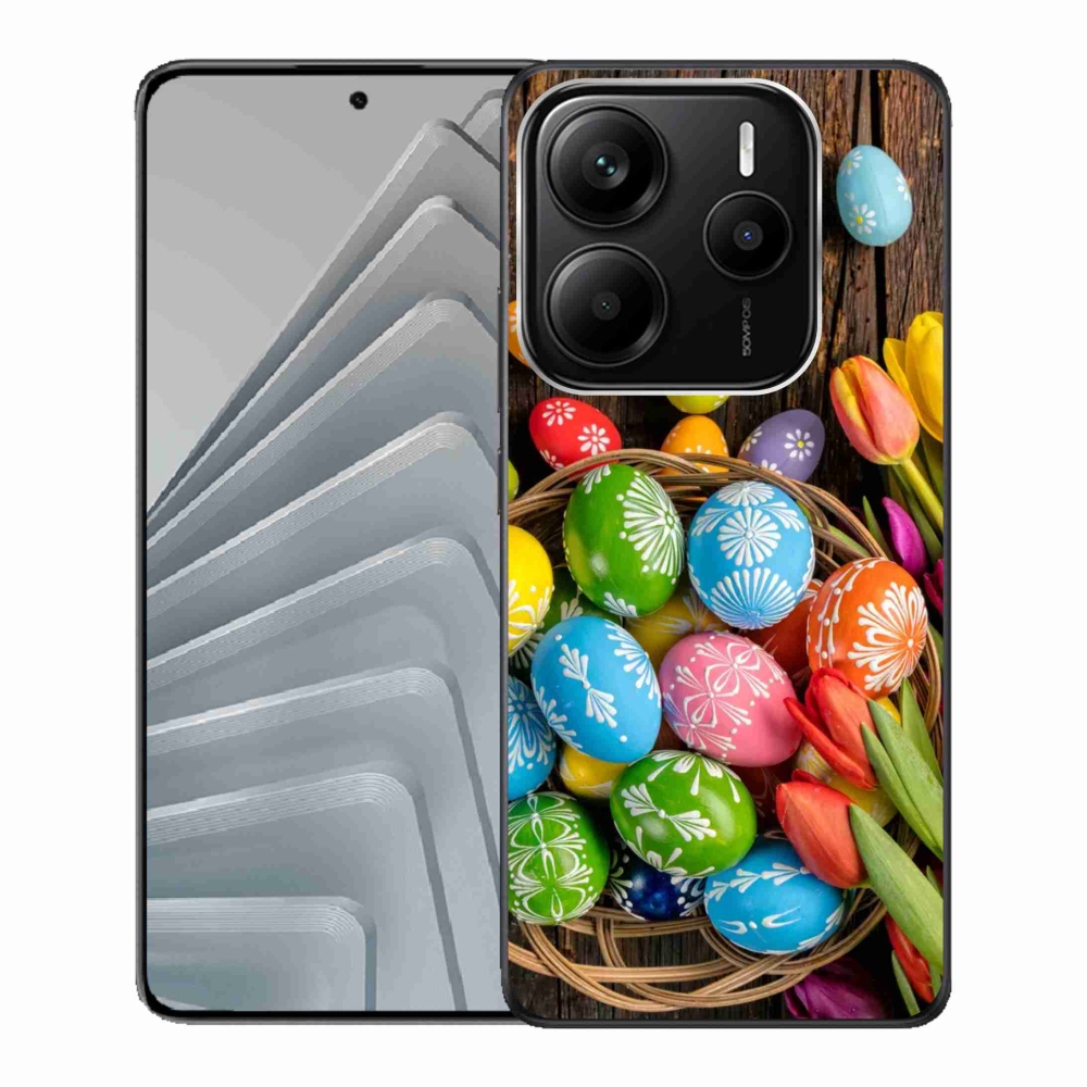 Gél borítás mmCase a Xiaomi Redmi Note 14 5G számára - Húsvéti tojások