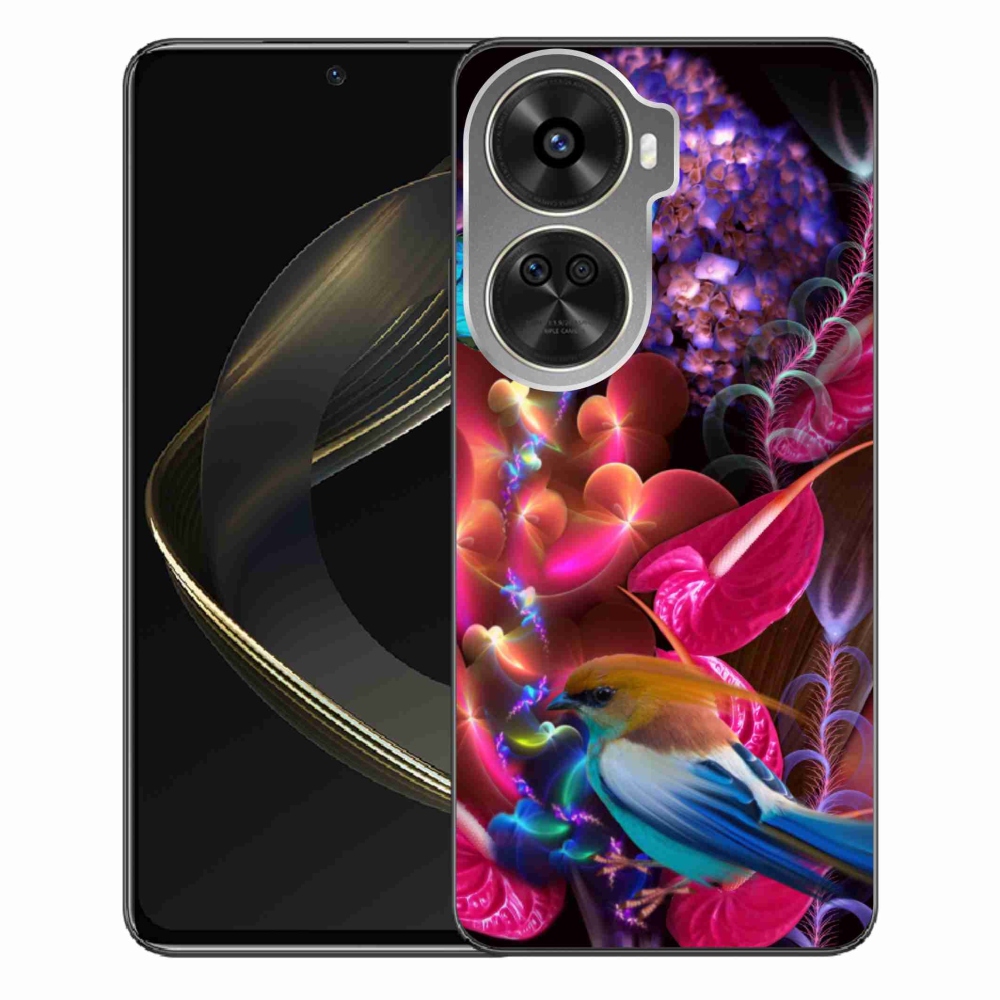 Gél borítás mmCase a Huawei Nova 12 SE-hez - színes virágok