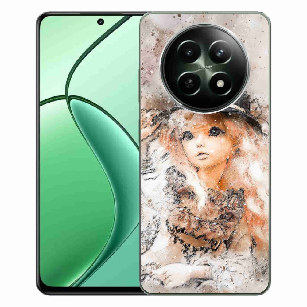 Gél borítás mmCase a Realme 12 5G/12x 5G készülékhez - kislány kalapban