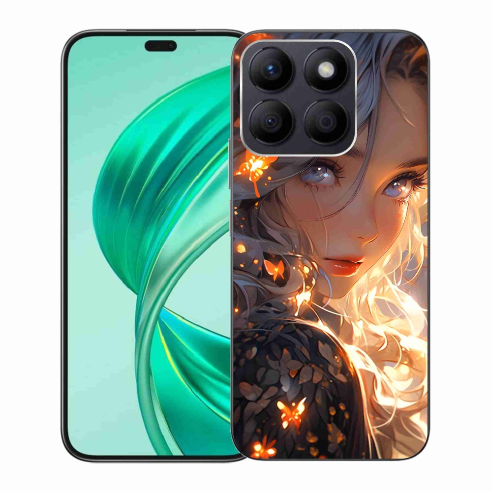 Gél borító mmCase a Honor X8b készülékhez - lány és pillangók