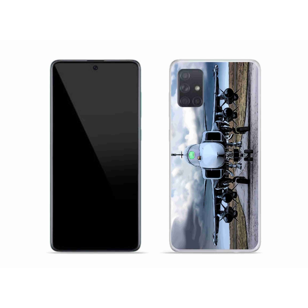Gél borító mmCase Samsung Galaxy A51 - katonai repülőgépekhez