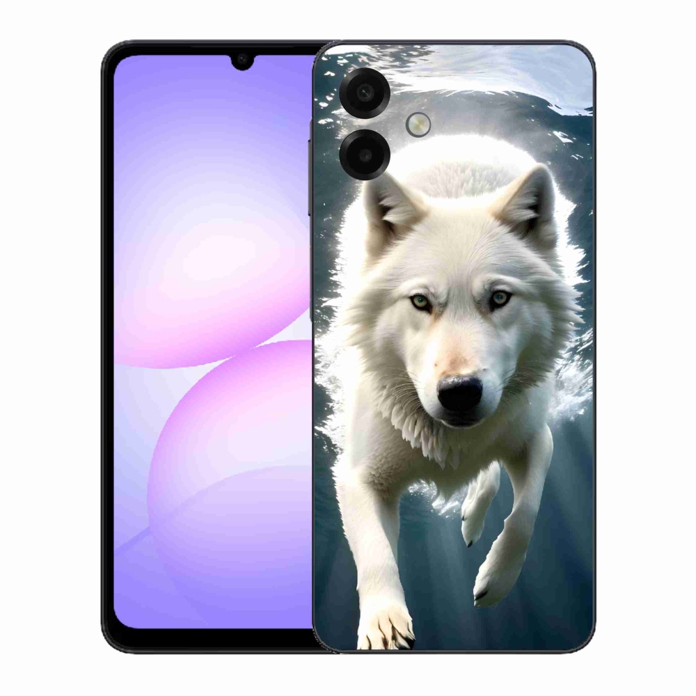 Gél védőburkolat mmCase Samsung Galaxy A07 4G - fehér farkas