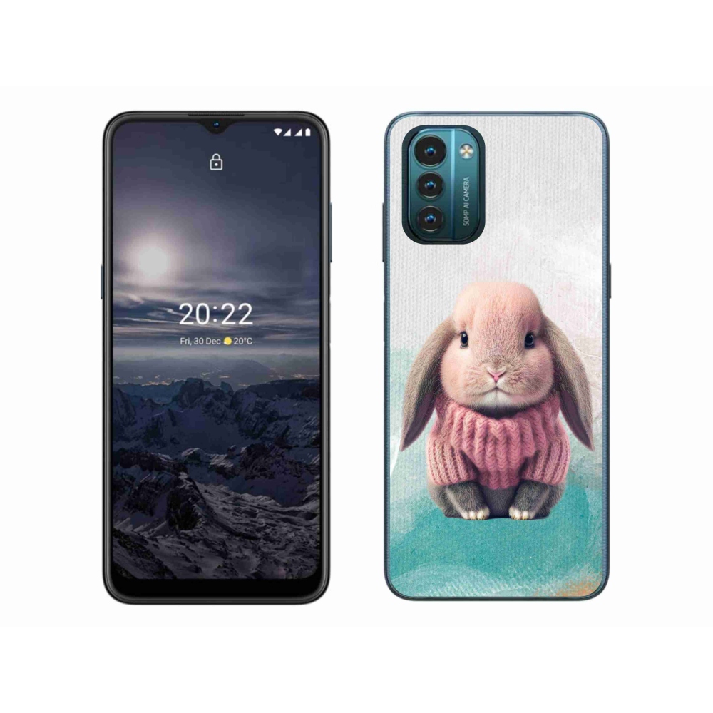 Zselés borítás mmCase a Nokia G11/G21 készülékhez - nyúl pulóverben