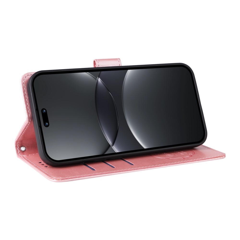 Virágos könyv tok a Huawei Nova 13 Pro 5G-hez - rózsaszínű