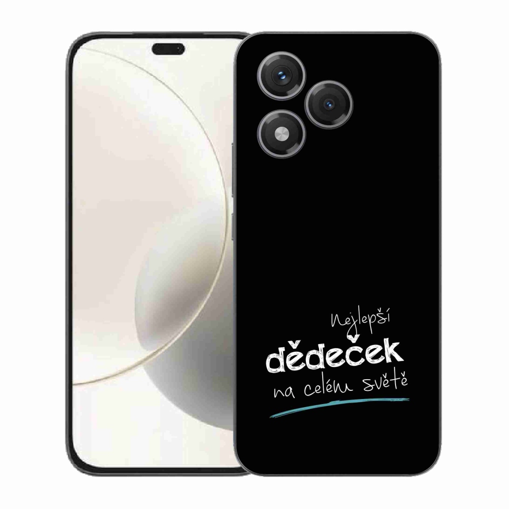 Gél borító mmCase a Honor 400 Lite számára - a legjobb nagypapa 3 fekete háttérrel