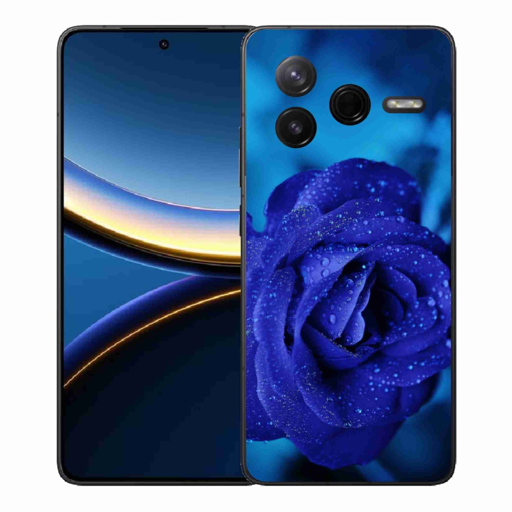 Gél borítás mmCase a Xiaomi Poco F7 Pro készülékhez - kék rózsa