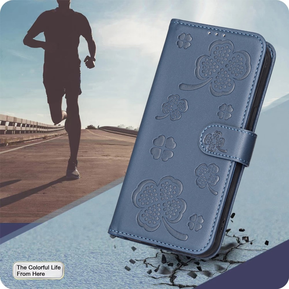 Clover könyv tok Honor X8c-hez - kék