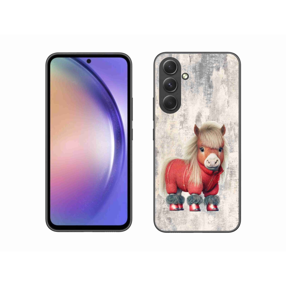 Zselés borítás mmCase Samsung Galaxy A54 5G - póni pulóverben