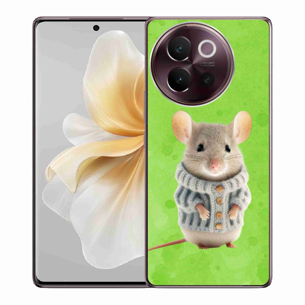 Gél borítás mmCase a Vivo V40 Lite 5G készülékhez - egér pulóverben