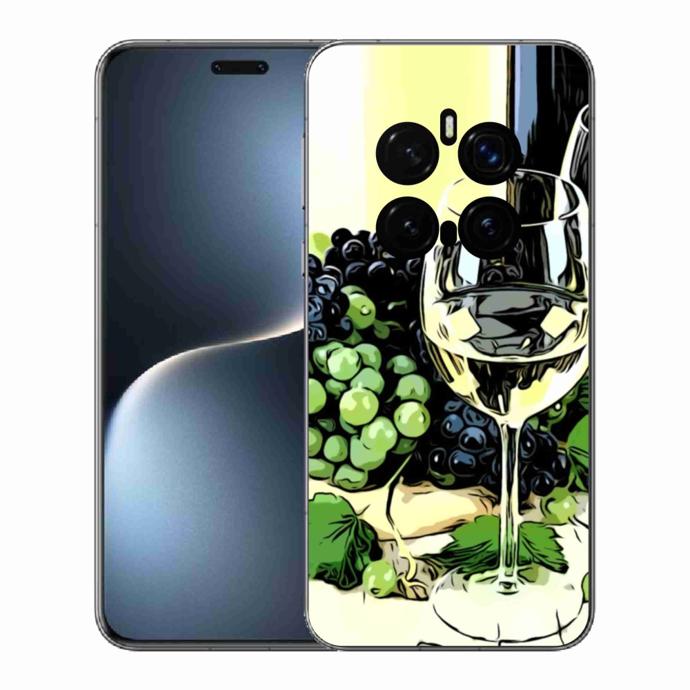 Zselés borítás mmCase a Honor Magic 7 Pro 5G számára - pohár bor