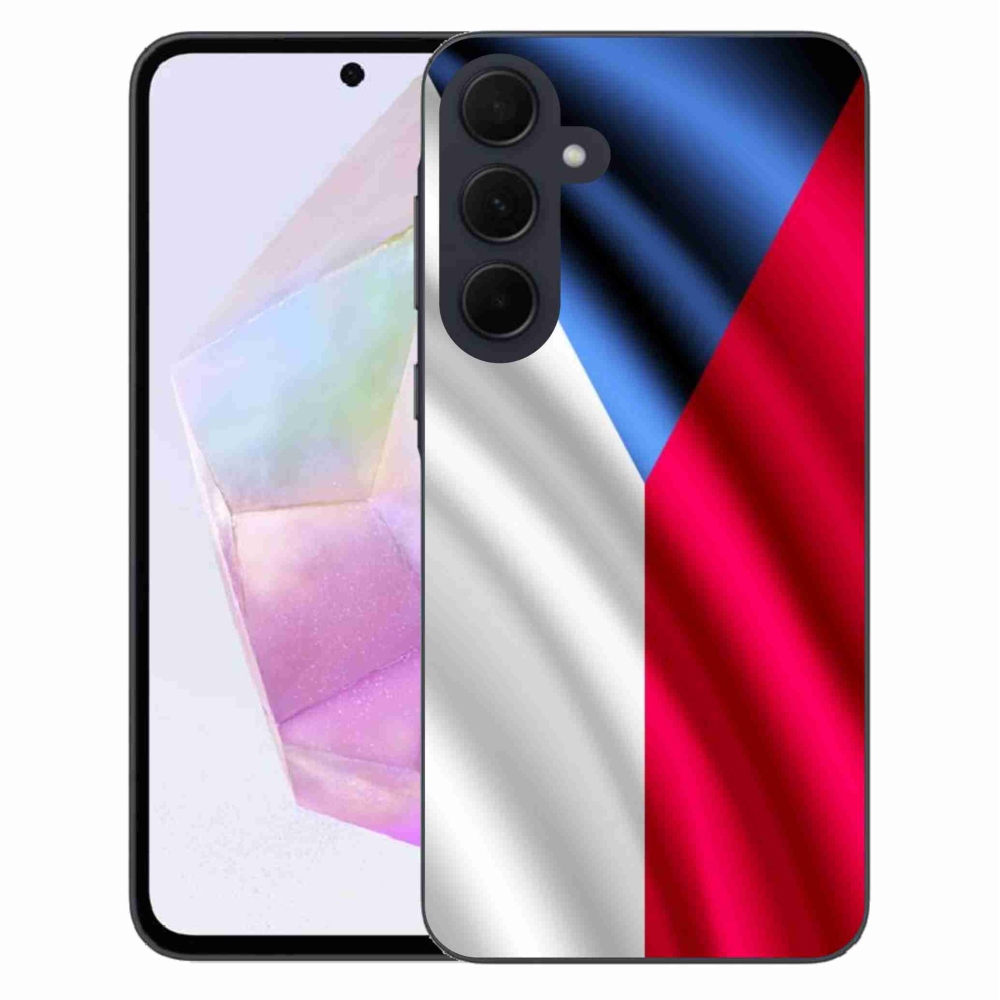 Gél védőhuzat mmCase Samsung Galaxy A35 5G - cseh zászlóhoz