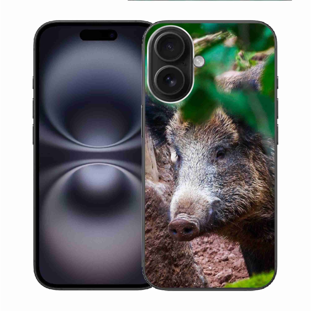 Gél borítás mmCase iPhone 16 készülékhez - vaddisznó