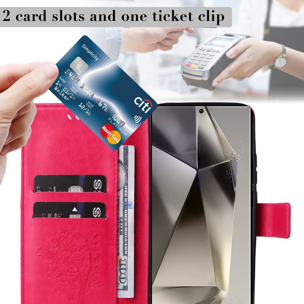 Fák könyve tok Samsung Galaxy S25 Ultra - rózsaszínű