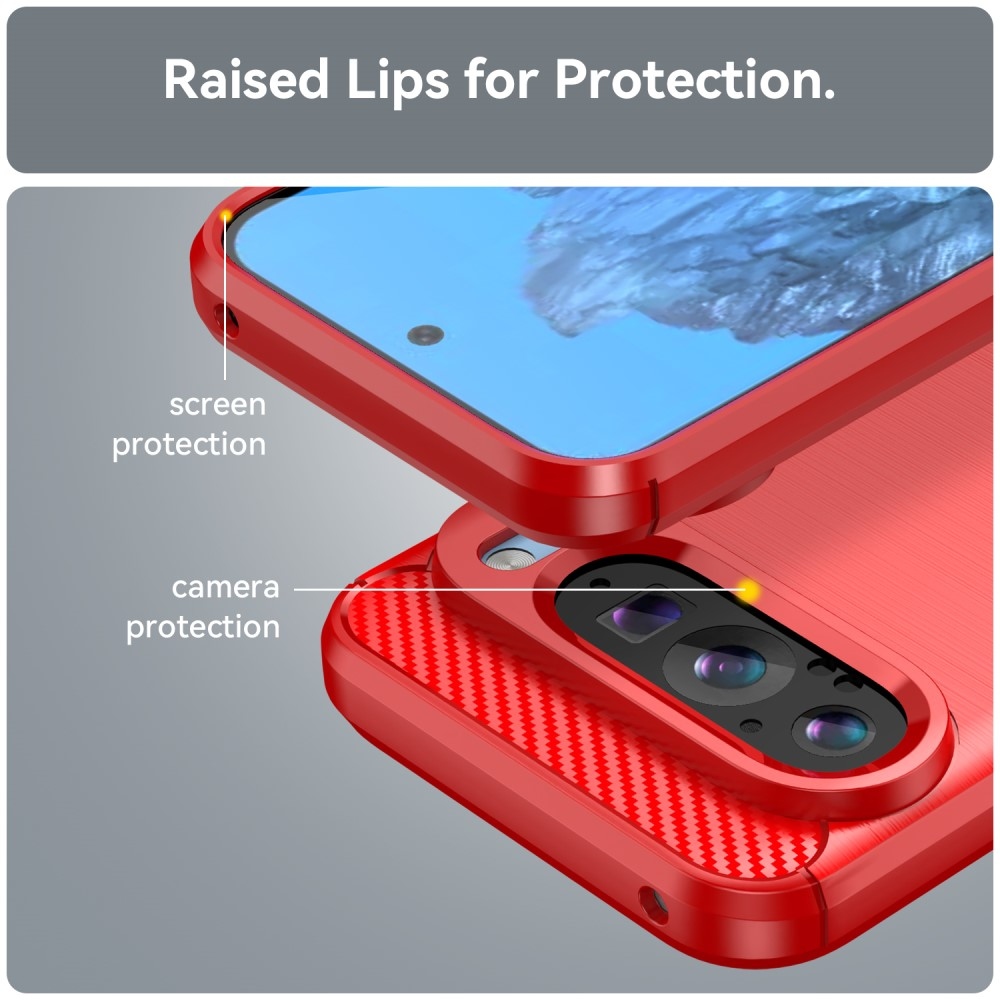 Szénálló zselés tok a Google Pixel 9/9 Pro készülékhez - piros színben