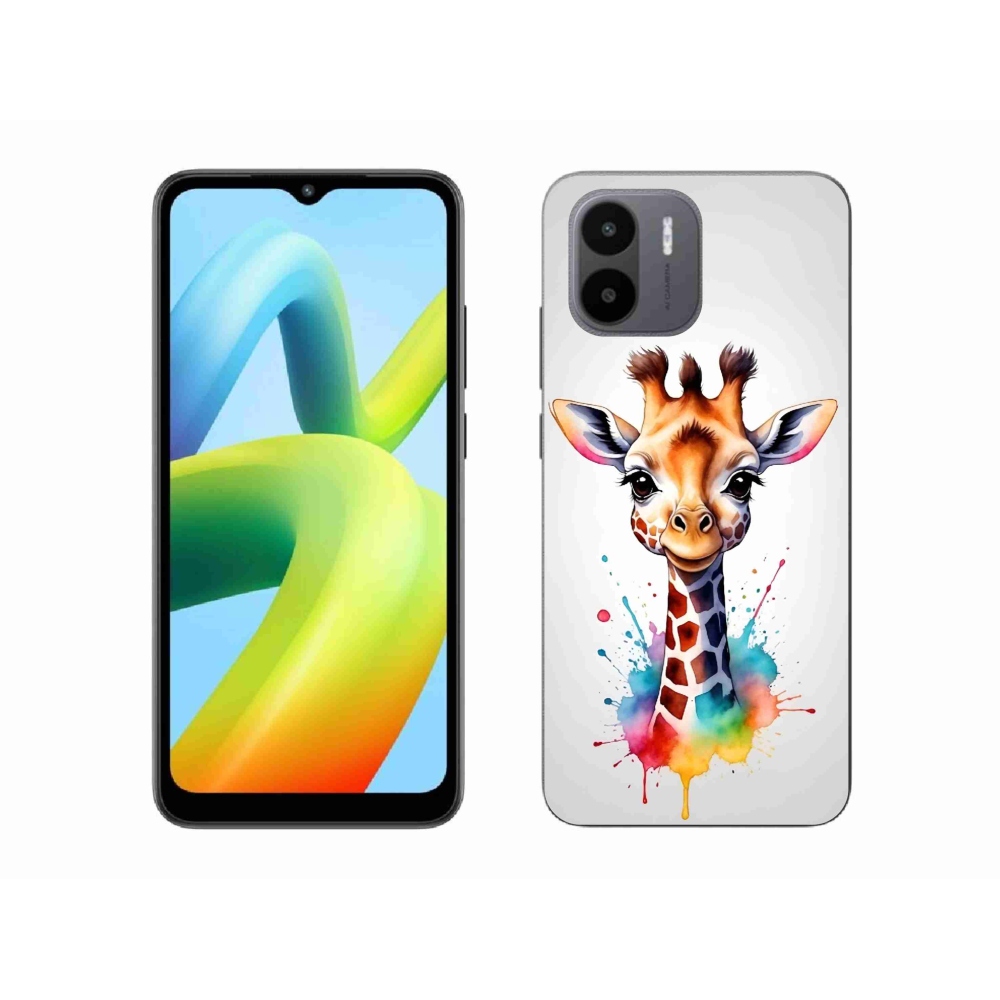 Gél borítás mmCase a Xiaomi Redmi A1/Redmi A2 - zsiráf 1
