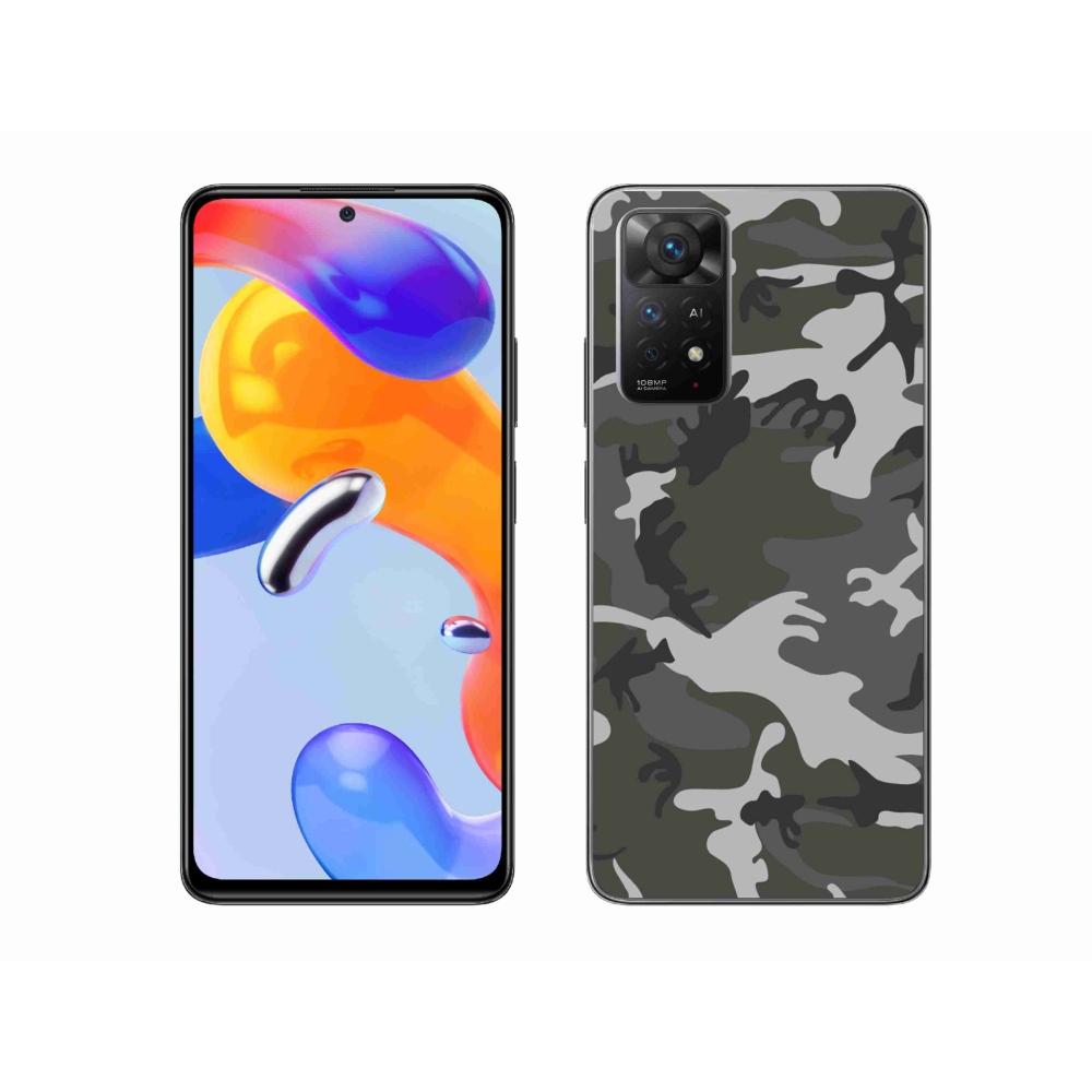 Zselés borítás mmCase a Xiaomi Redmi Note 11 Pro 4G/5G számára - álcázó mintás