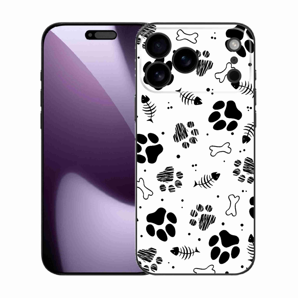 Zselés borítás mmCase iPhone 17 Pro Max készülékhez - kutyamancsok 1