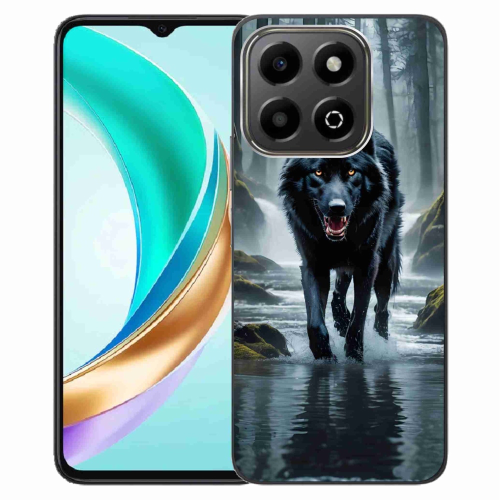 Zselés borítás mmCase a Honor X6b készülékhez - fekete farkas