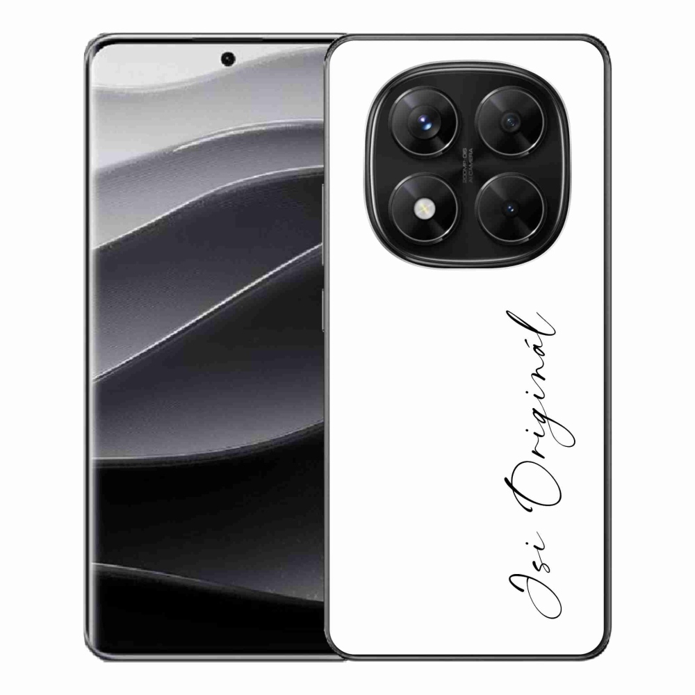 Gél borító mmCase a Xiaomi Redmi Note 14 Pro 5G/Poco X7 5G - te vagy az eredeti fehér háttérrel