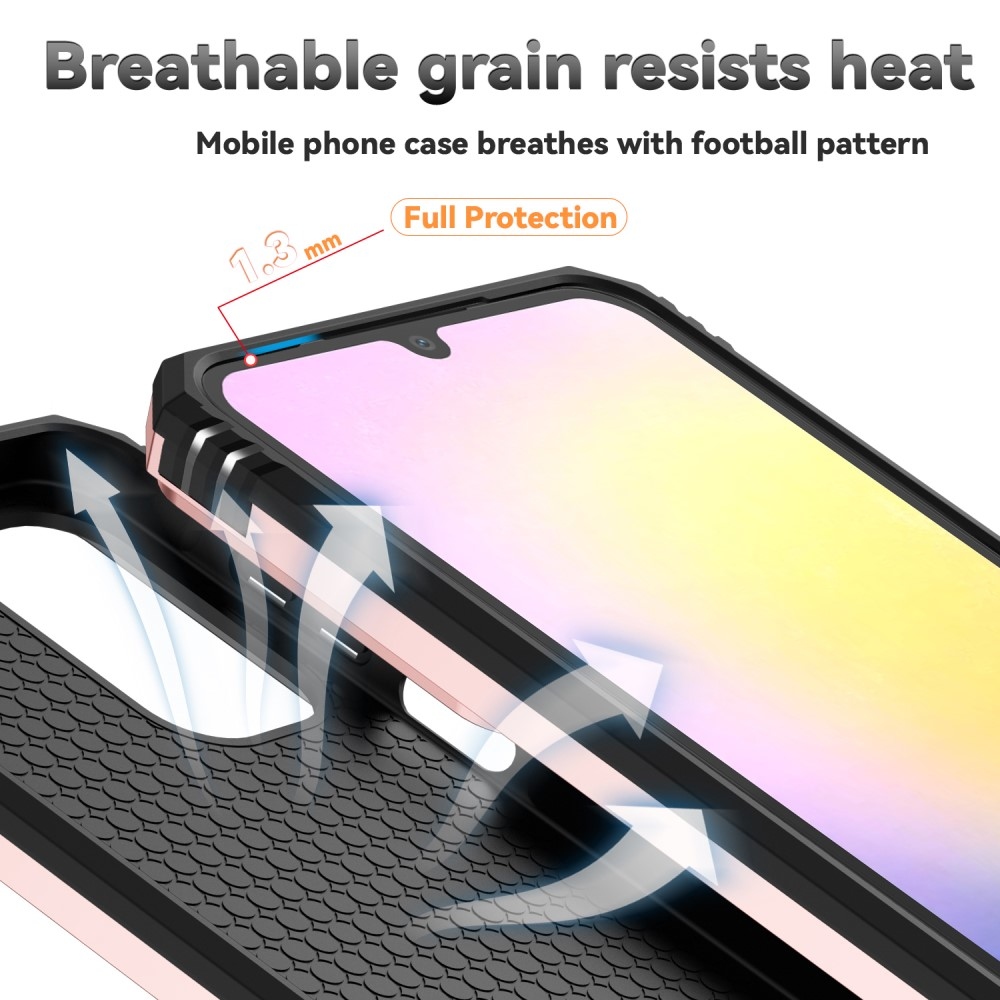 Gyűrűálló borítás Samsung Galaxy A26 5G készülékhez - rózsa arany