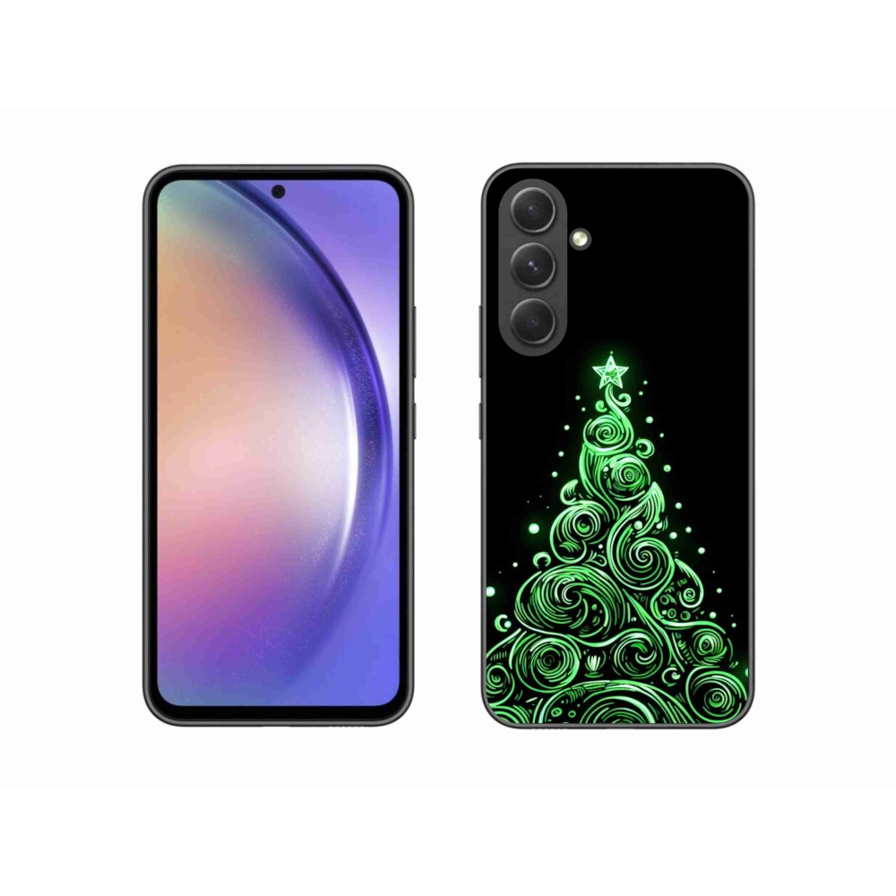 Gél borító mmCase Samsung Galaxy A54 5G - neon karácsonyfa 3