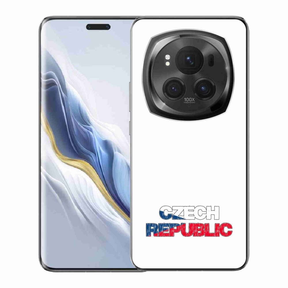 Gél borító mmCase a Honor Magic 6 Pro 5G készülékhez - Csehország fehér háttér