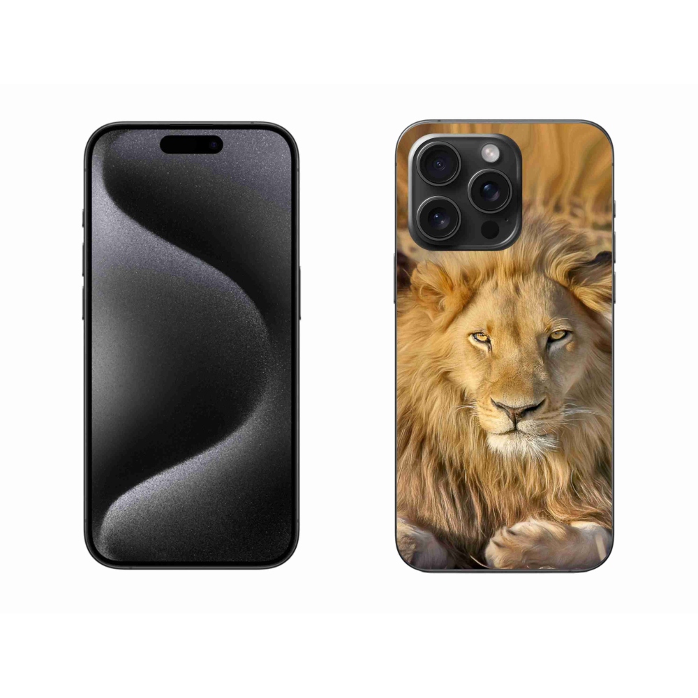 Gél védőburkolat mmCase iPhone 15 Pro Max készülékhez - Lion 2