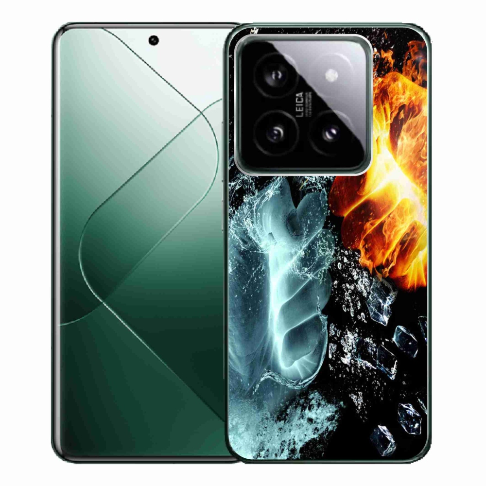 Gél borítás mmCase a Xiaomi 14 Pro számára - víz és tűz