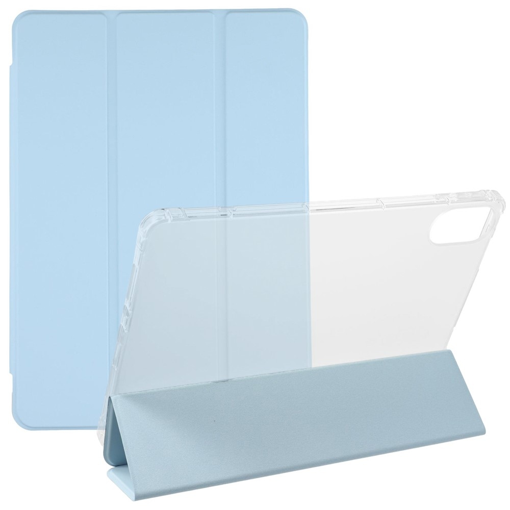 Tri-Fold intelligens összecsukható tablet tok Xiaomi Redmi Pad 2 - világoskék