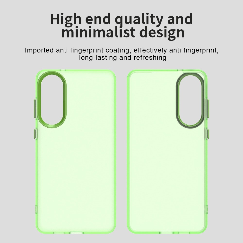 Candys matt zselés tok Samsung Galaxy S25 Edge készülékhez - zöld