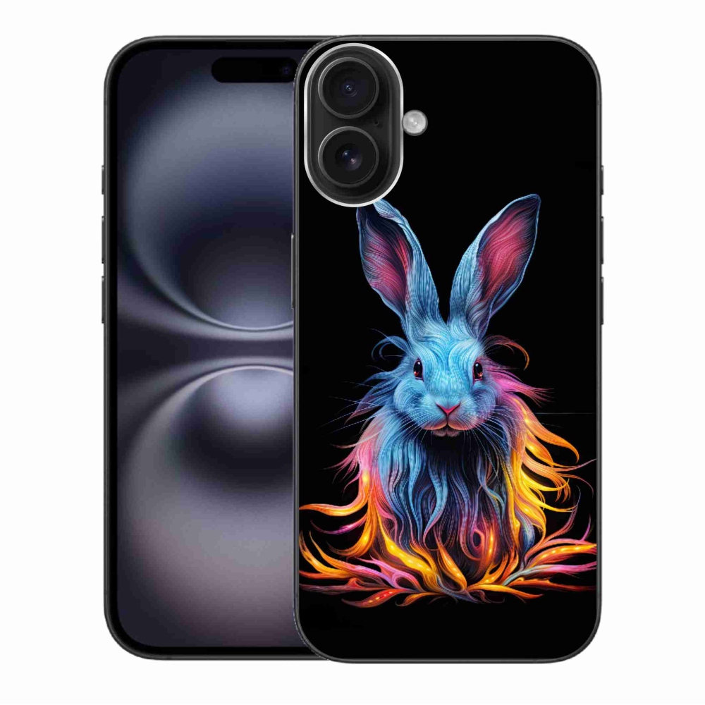 Gél borítás mmCase iPhone 16 Plus készülékhez - absztrakt nyúl