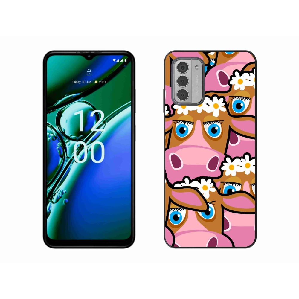 Zselés borítás mmCase a Nokia G42 készülékhez - rajzfilmtehenek