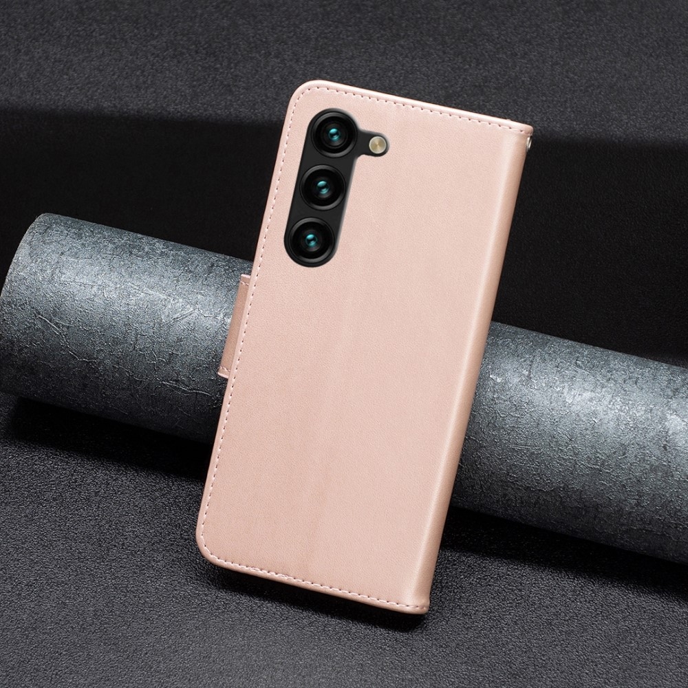 Pillangó könyv tok Samsung Galaxy S24+/S25+ készülékhez - rózsa arany