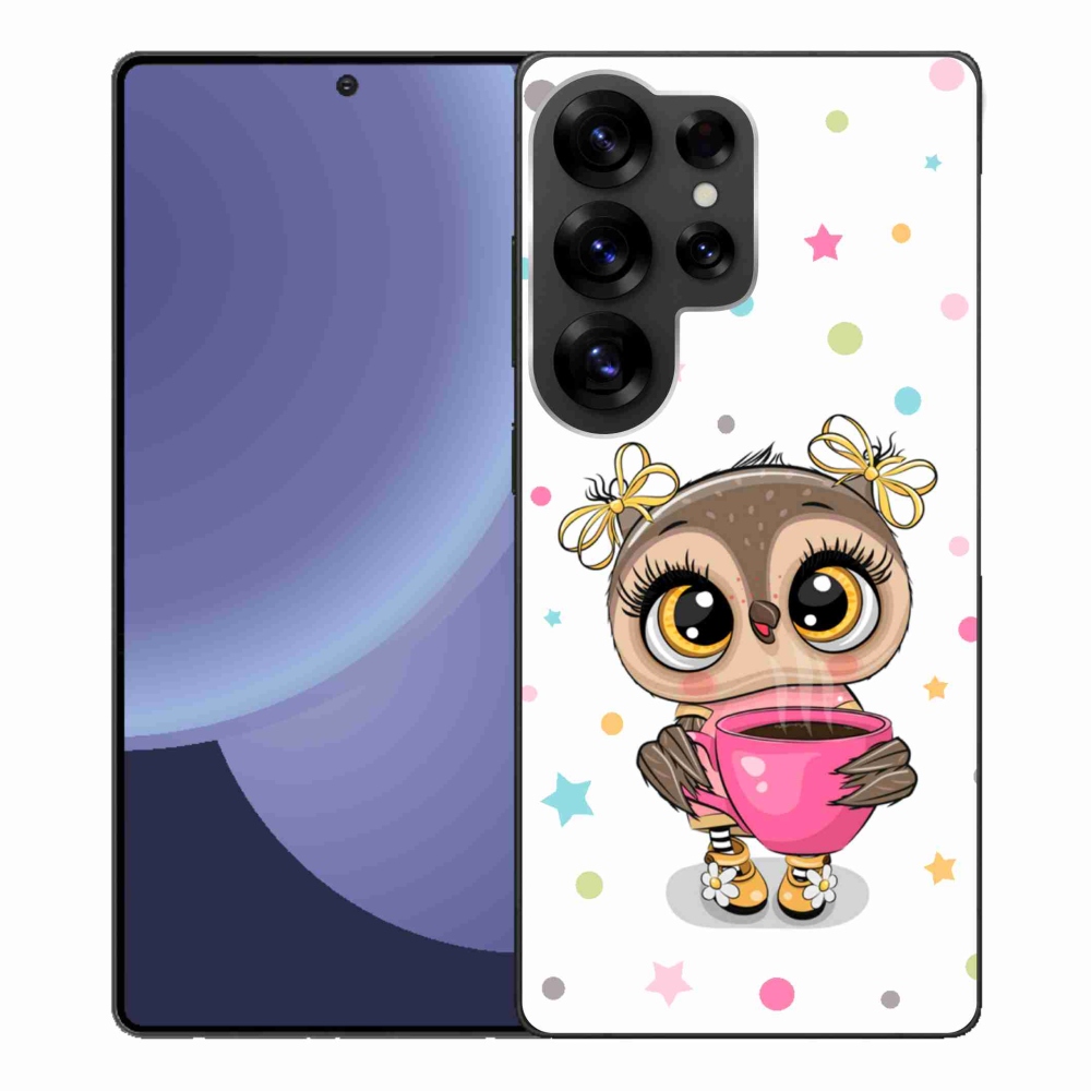 Zselés borítás mmCase Samsung Galaxy S25 Ultra készülékhez - rajzfilm bagoly