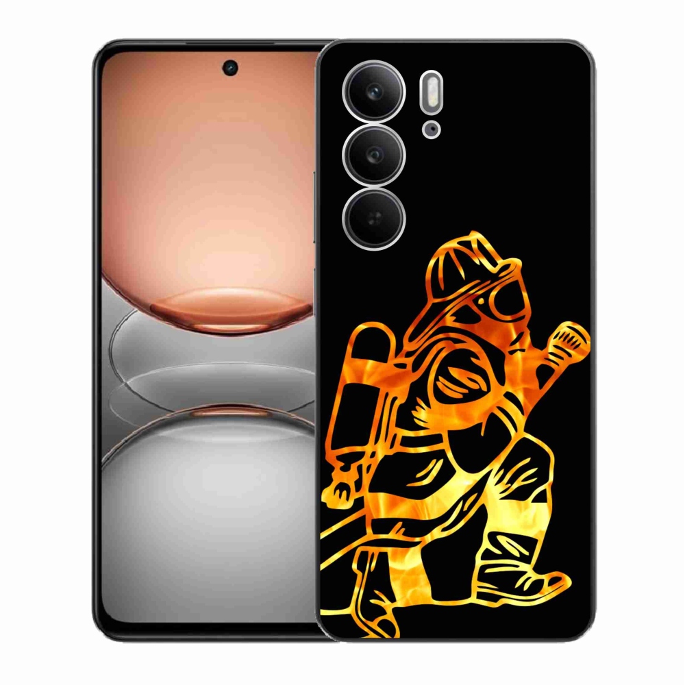 Gél borítás mmCase a Realme C75 készülékhez - tűzoltó 1