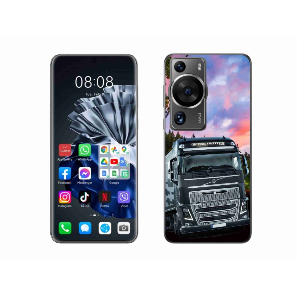 Gél borítás mmCase a Huawei P60 Pro készülékhez - teherautó 2