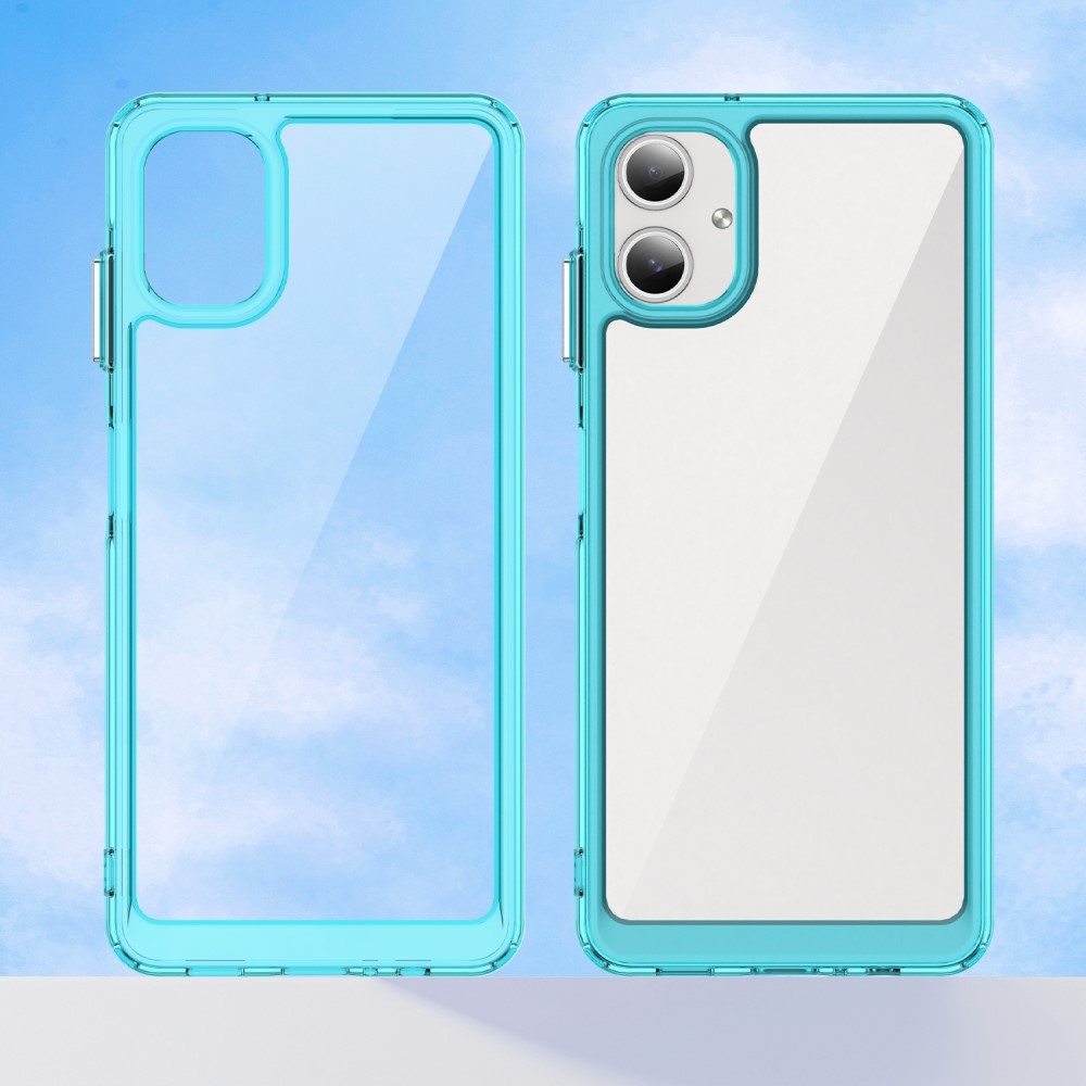 Gél tok kemény hátlappal a Samsung Galaxy A06 4G készülékre - világoskék színben