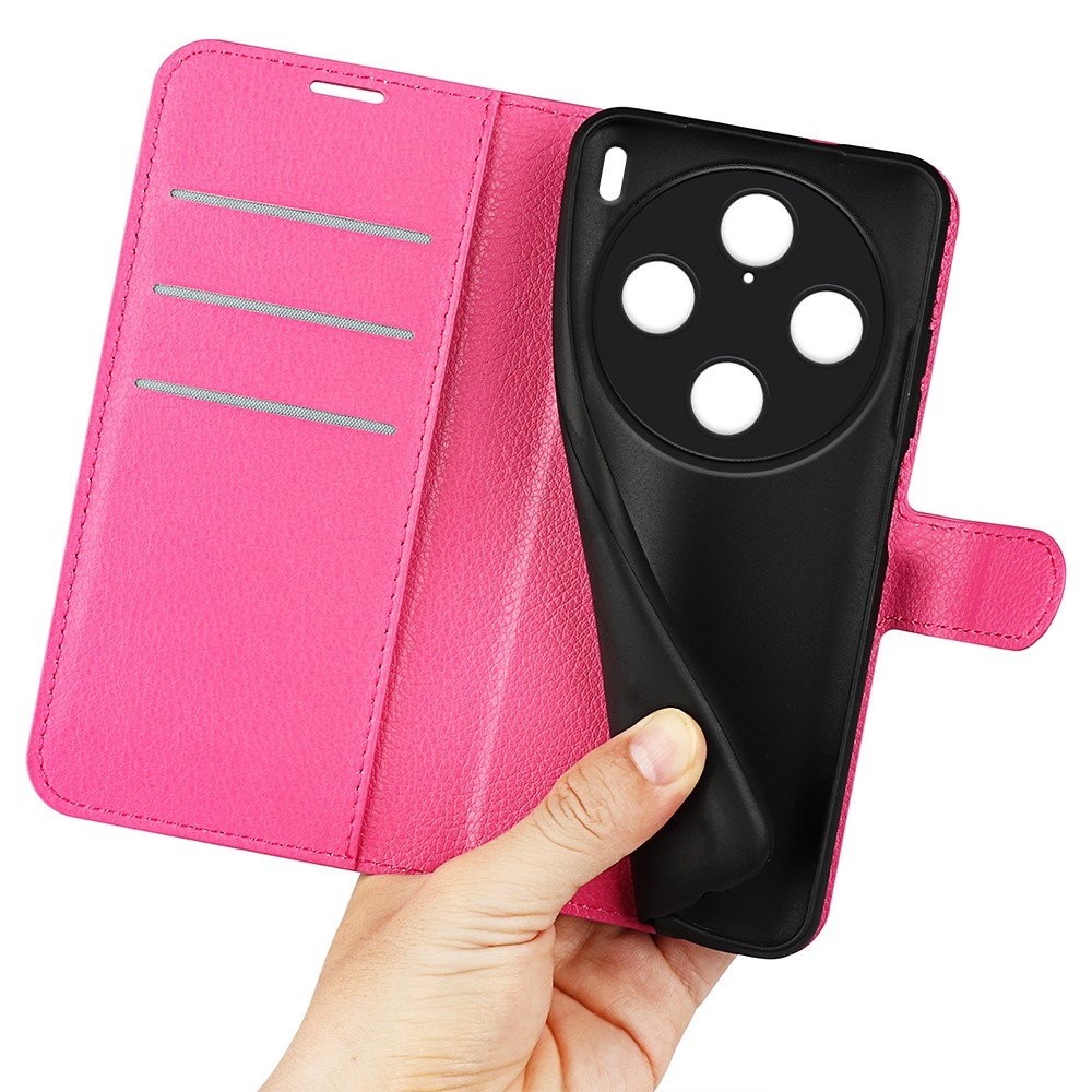 Litchi könyv tok a Vivo X100 Pro 5G-hez - rózsaszínű