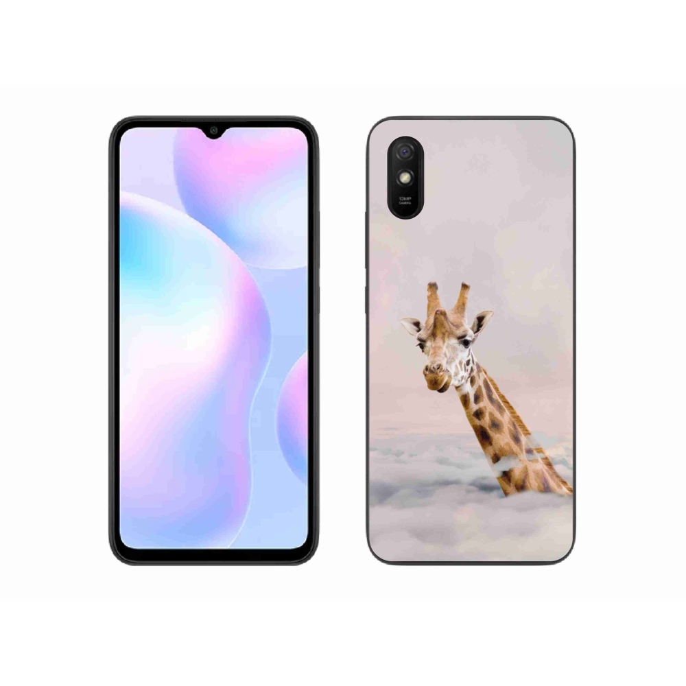 Gél borítás mmCase a Xiaomi Redmi 9AT-hoz - zsiráf a felhőkben