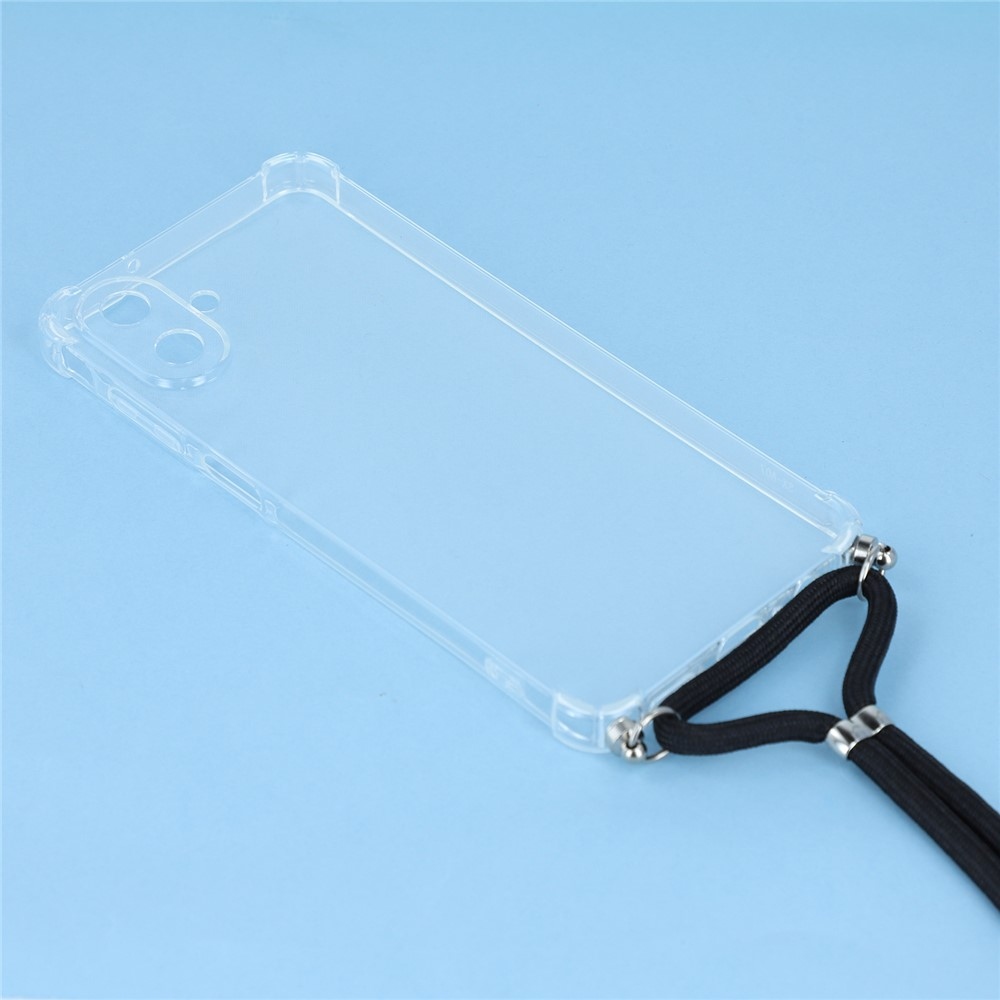 Átlátszó zselés tok húzózsinórral Samsung Galaxy A07 4G-hez