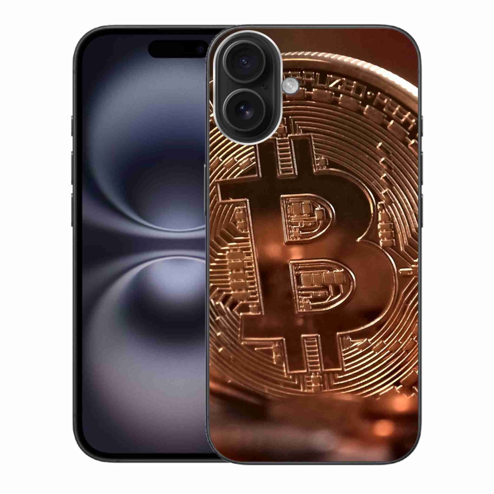 Gél borítás mmCase iPhone 16 Plus készülékhez - bitcoin