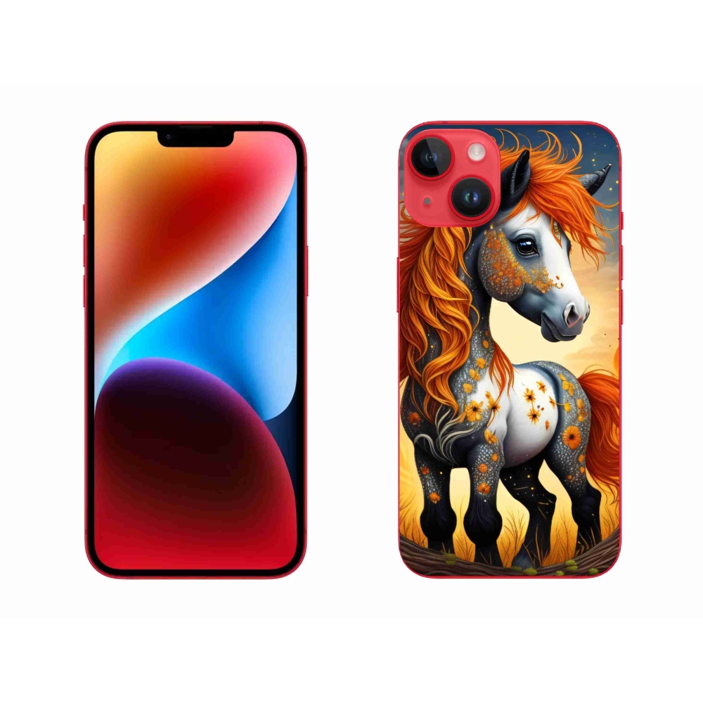 Zselés borítás mmCase iPhone 14 Plus készülékhez - színes póni