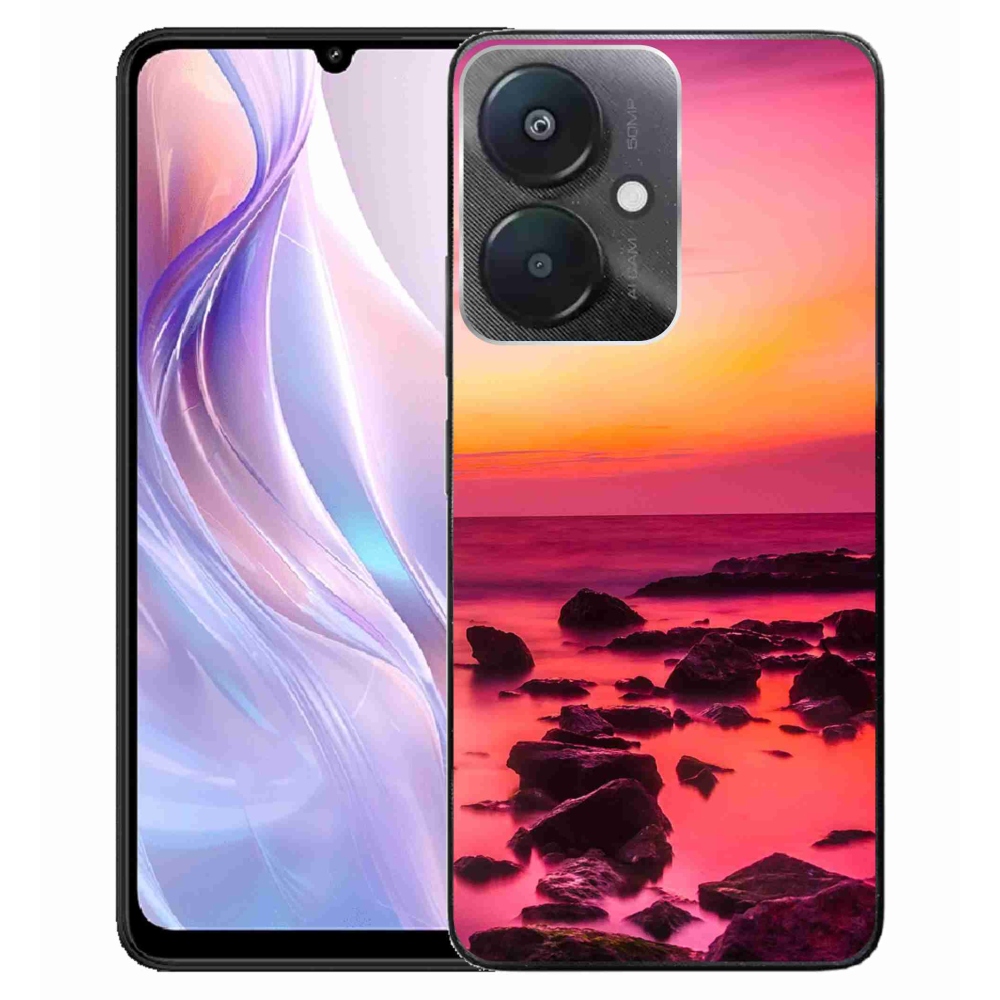 Gél borító mmCase a Xiaomi Redmi 13C 5G számára - tenger és ragyogás