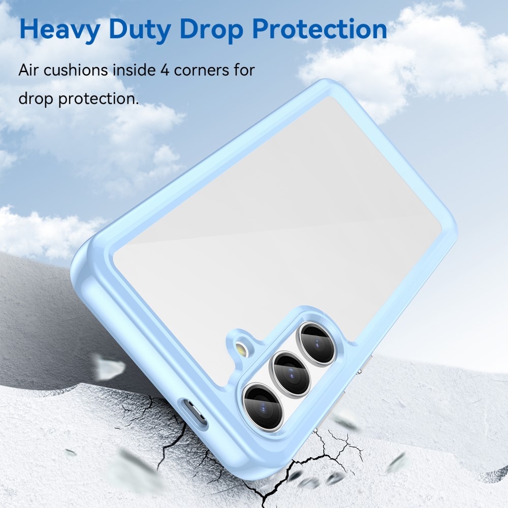 Gél tok fix hátlappal Samsung Galaxy S24 készülékhez - kék