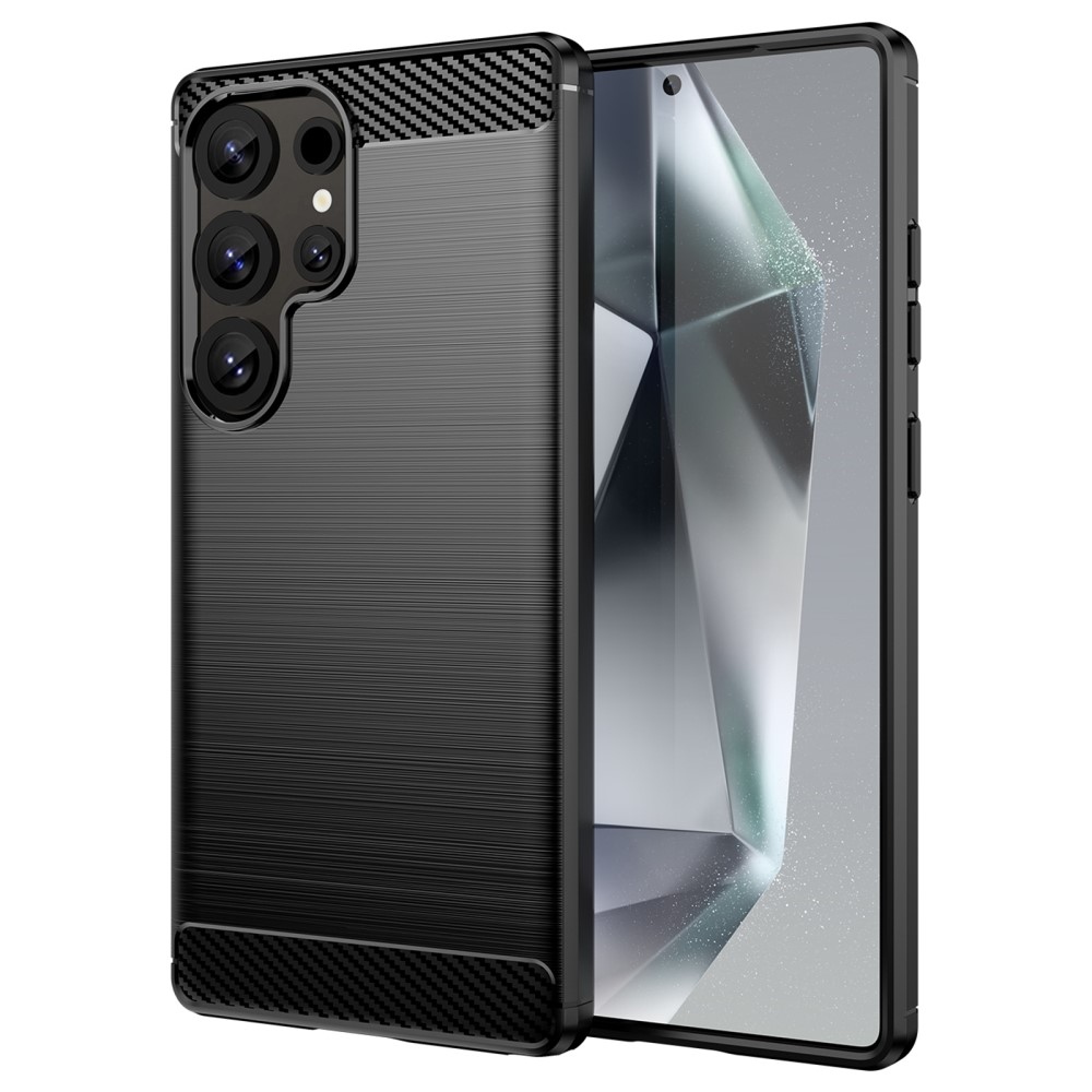 Szénálló zselés tok Samsung Galaxy S25 Ultra készülékhez - fekete