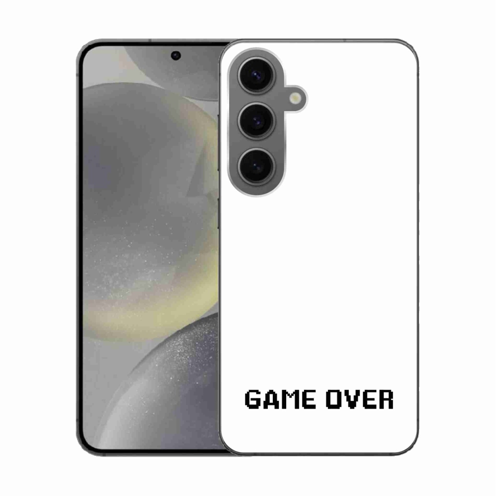 Gél borítás mmCase Samsung Galaxy S24 készülékhez - játék fehér háttérrel