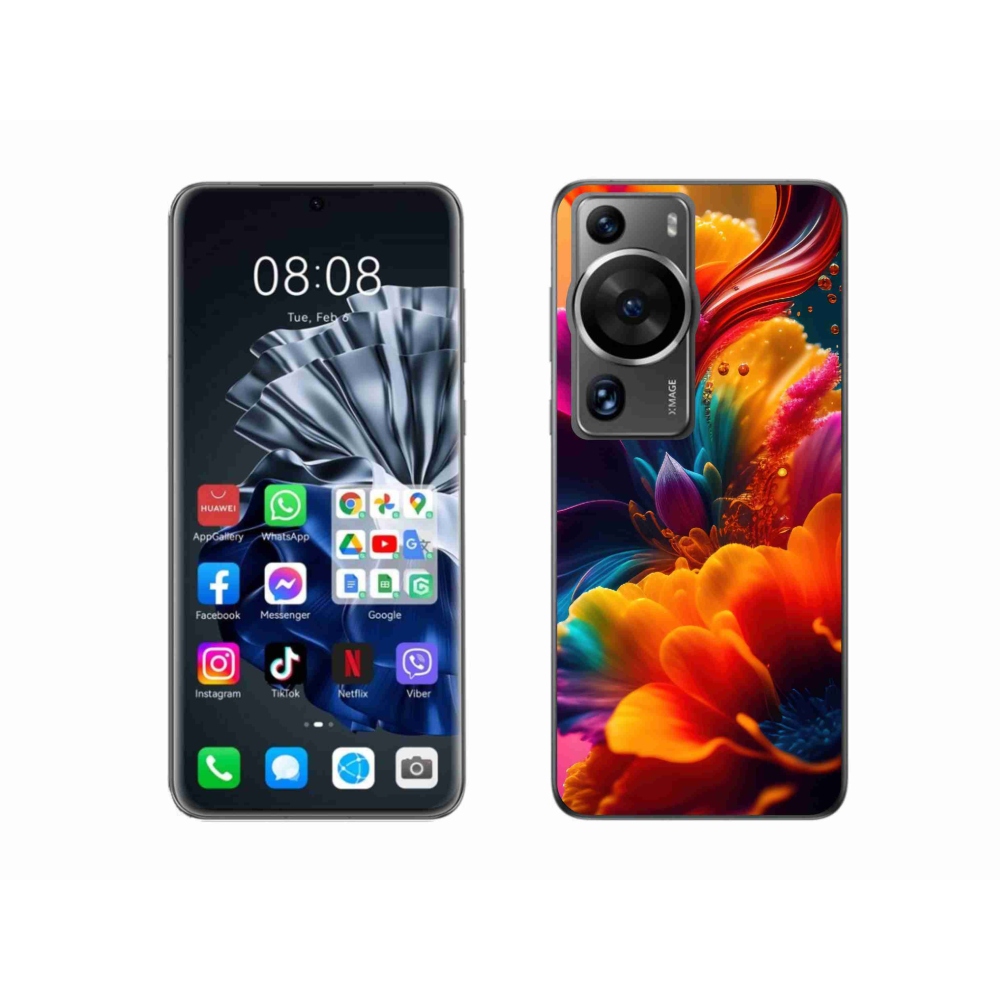 Gél borítás mmCase a Huawei P60 Pro készülékhez - absztrakt motívum 2