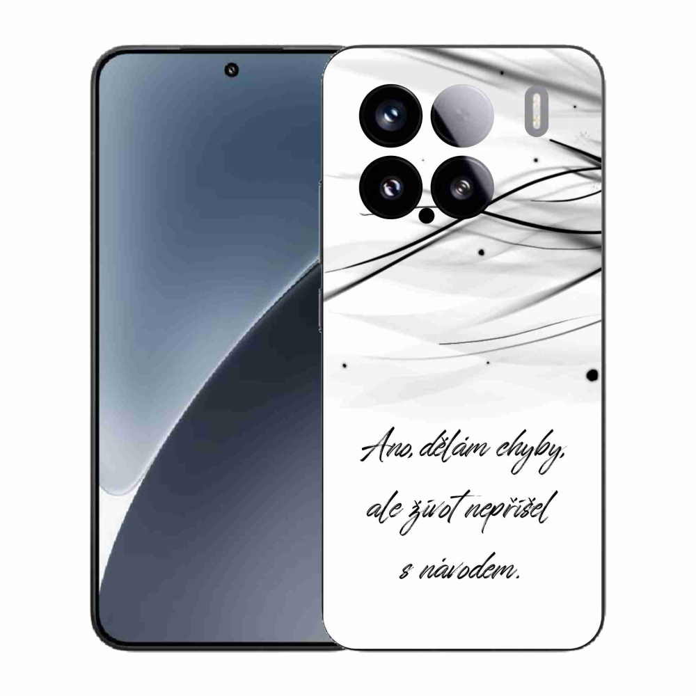 Gél borító mmCase a Xiaomi 15 - idézem fehér háttérrel