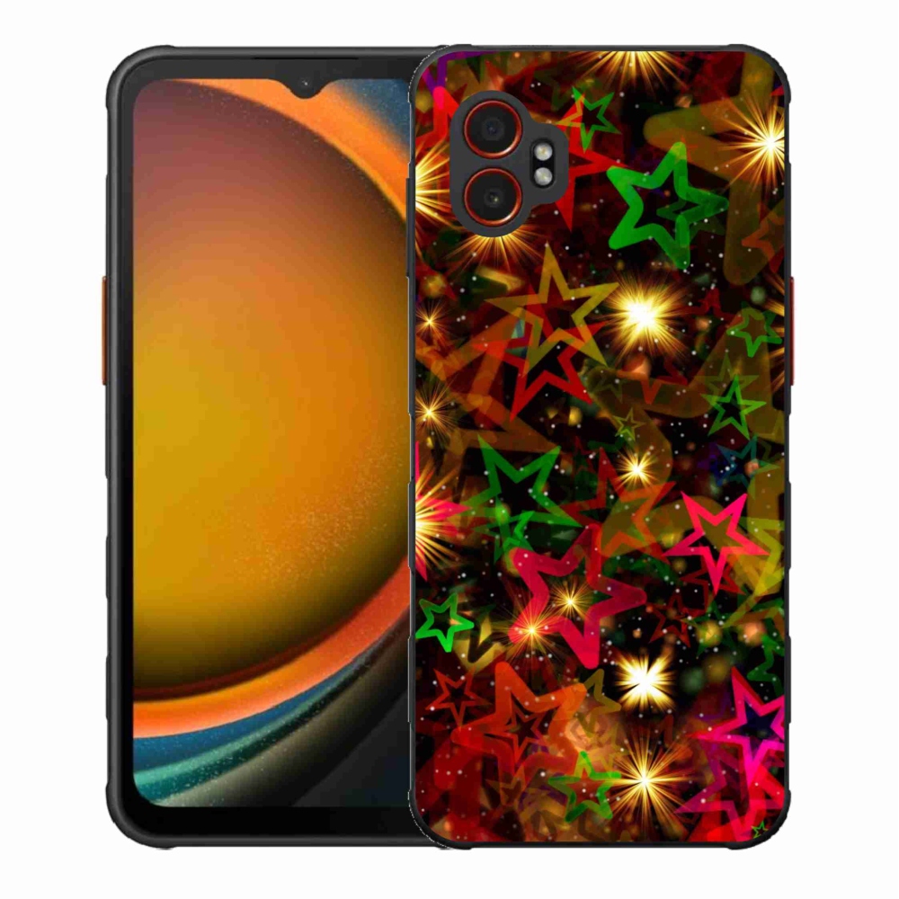 Zselés borítás mmCase Samsung Galaxy Xcover 7 Pro - színes csillagok