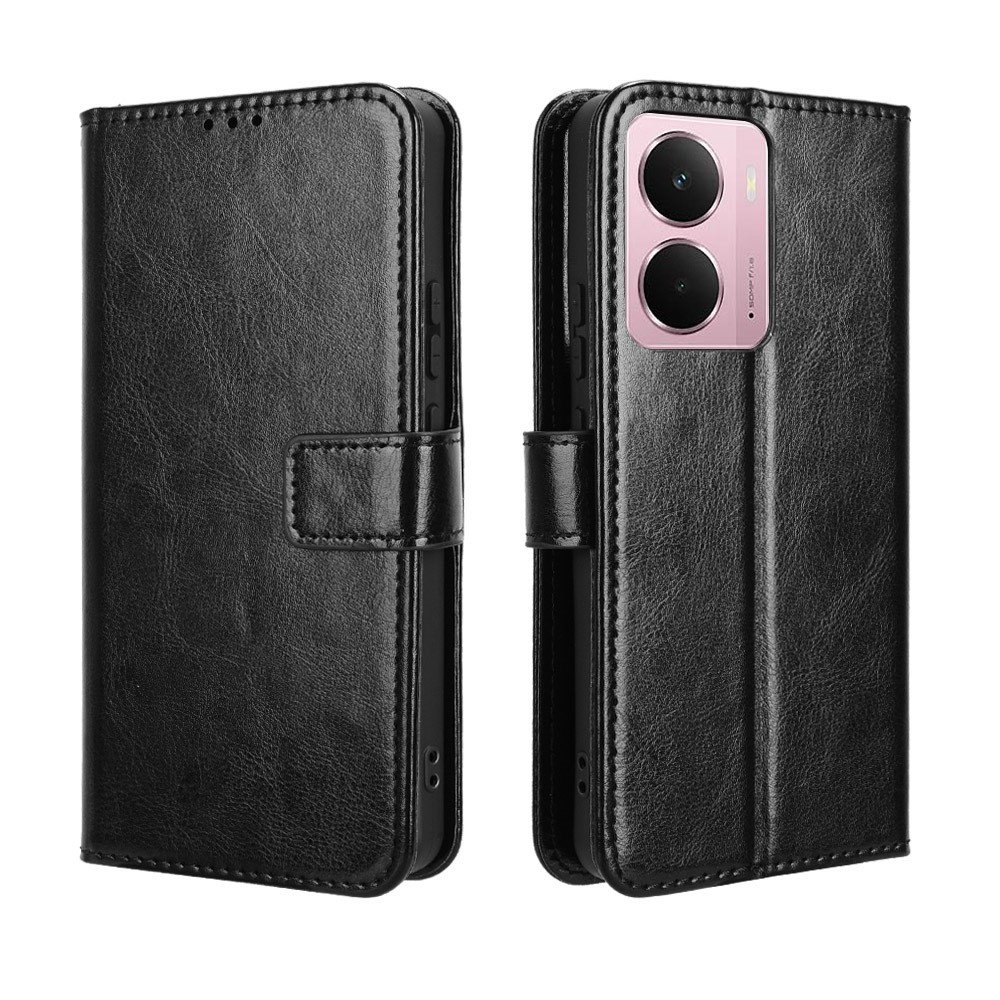 Őrült könyvtáska a Realme 14 5G számára - fekete